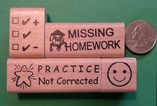 Primary Teachers' Rubber Stamp Set of 4 for general classroom use