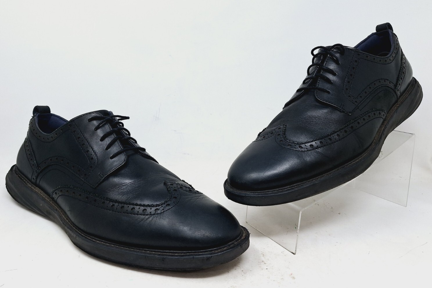 SAOLA Cole Haan Uomo Grand Evolution Punta Alare Pelle Nero Taglia 13 M