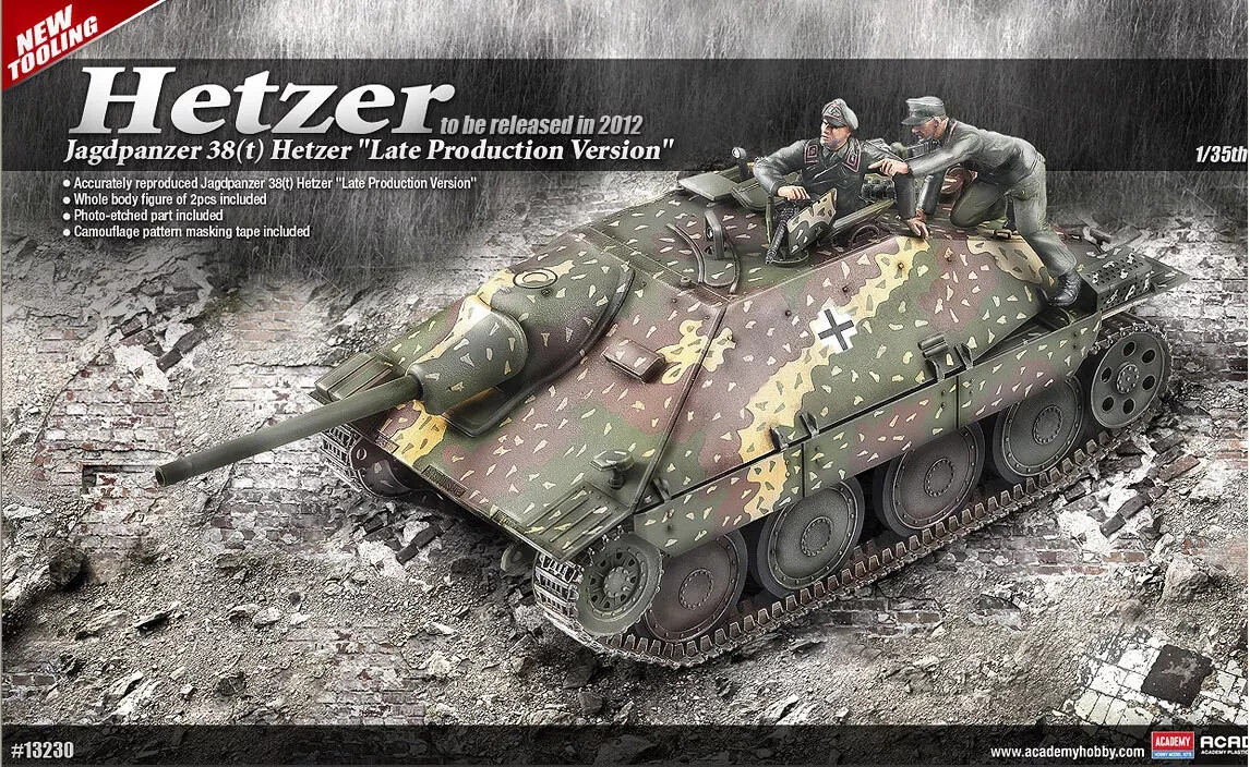 Academy #13230 1/35 Jagdpanzer 38(t) Hetzer Late Production