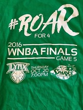 Adult Extra Large WNBA Minnesota Lynx 2016 Finals Shirt - very good condition