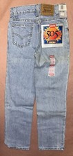 Vintage 1990 s Levis 505 Boys, Deadstock NWT, Size 11
