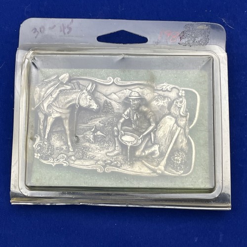 Dreams Of Striking It Rich, Siskiyou 1981 Arroyo Grande Gold Mining Belt Buckle - Picture 3 of 3