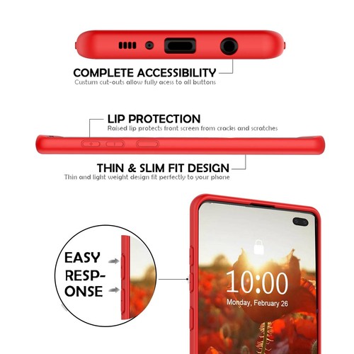 Funda para teléfono Samsung Galaxy S10+/Plus/S10E silicona suave a prueba de golpes delgada cubierta - Imagen 35 de 51