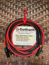 Gotham GAC-1 RCA Interconnect Cable Assembly- 6 Foot Pair
