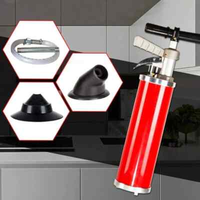 New Air Pressure Pipe Cleaner Clean Water Ram Rubber Cone 4'' Drain Cleaning Tool