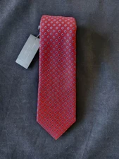 CREMIEUX SIGNATURE LIMITED EDITION COLLECTION TIE HAND MADE IN ITALY RED-NWT