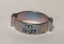 Lot of 53 Mikalor 20/23mm Double Ear Galvanized Steel Hose Clamps