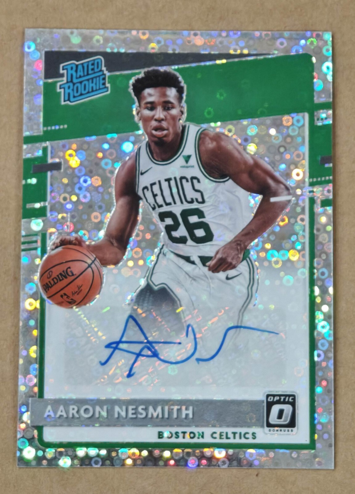 2020-21 Donruss Optic #164 Rated Rookie Fast Break RC Auto Aaron Nesmith