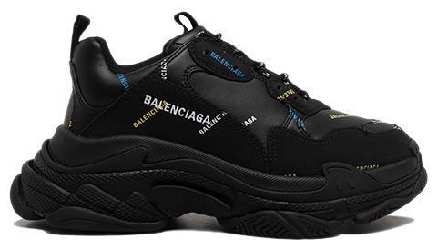 Size 38 Balenciaga Triple S - White, Black & Red - Women's US 8