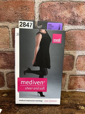 Mediven Sheer & Soft Medical Compression Socks Womens Calf PET CT V 30-40 