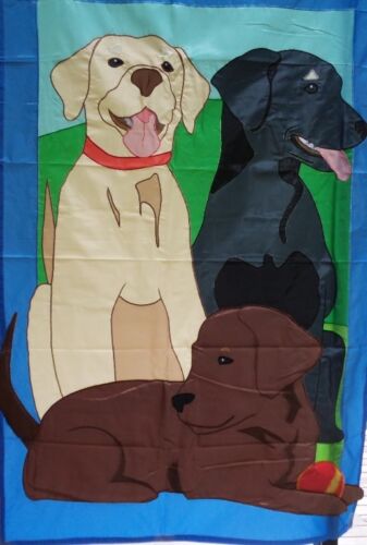 Dogs Lab Prestige Estate House Flag Premier, Huge 36&#034;x 54&#034; 