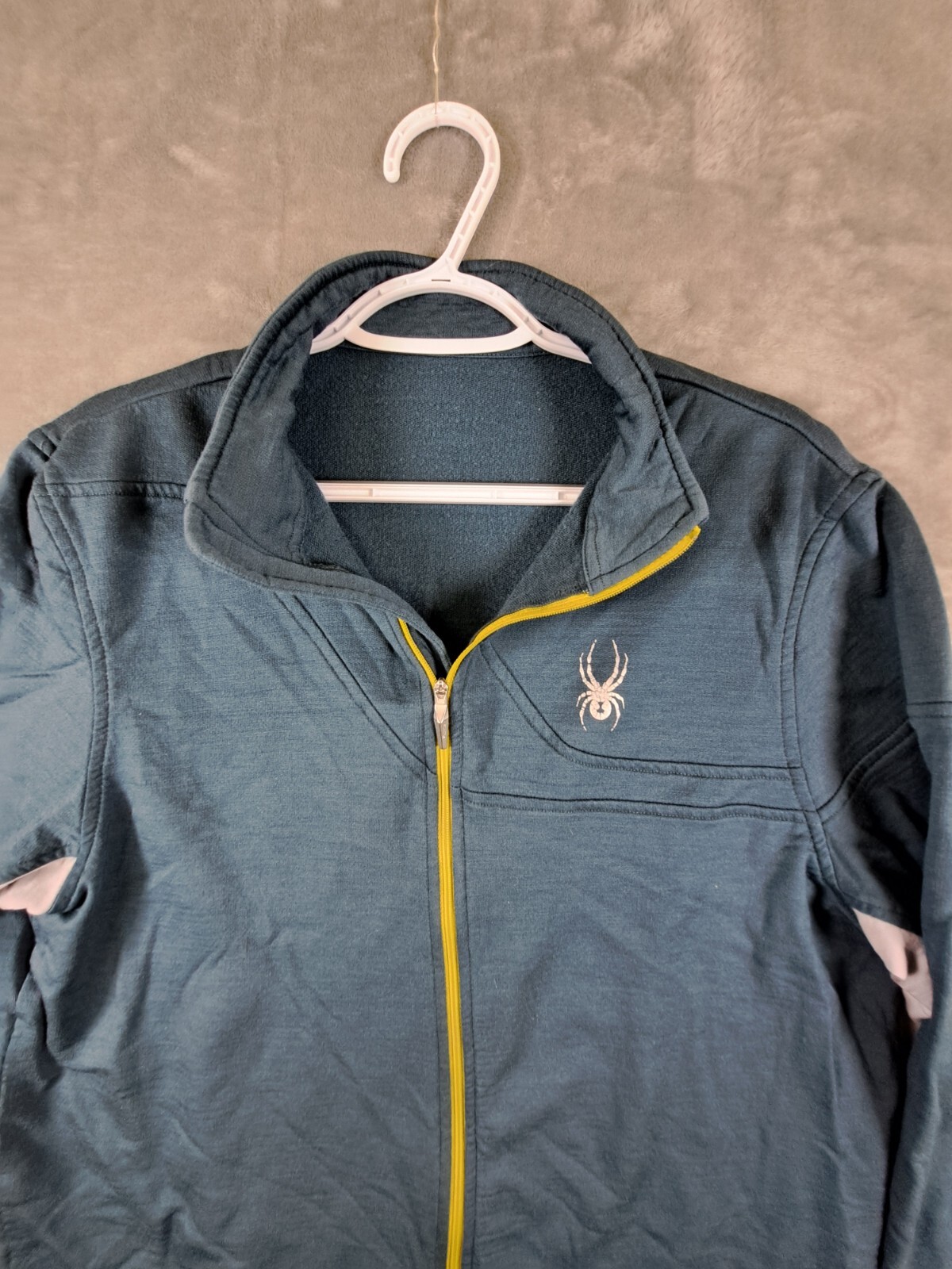 Spyder Performance Jacket Full Zip Gray Men's Lar… - image 3