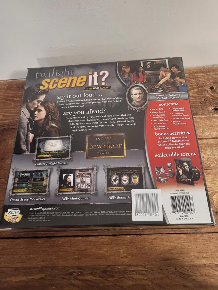 Twilight Scene It Deluxe DVD Board Trivia Game Family Party Fun - NEW & SEALED - Image 3 of 3