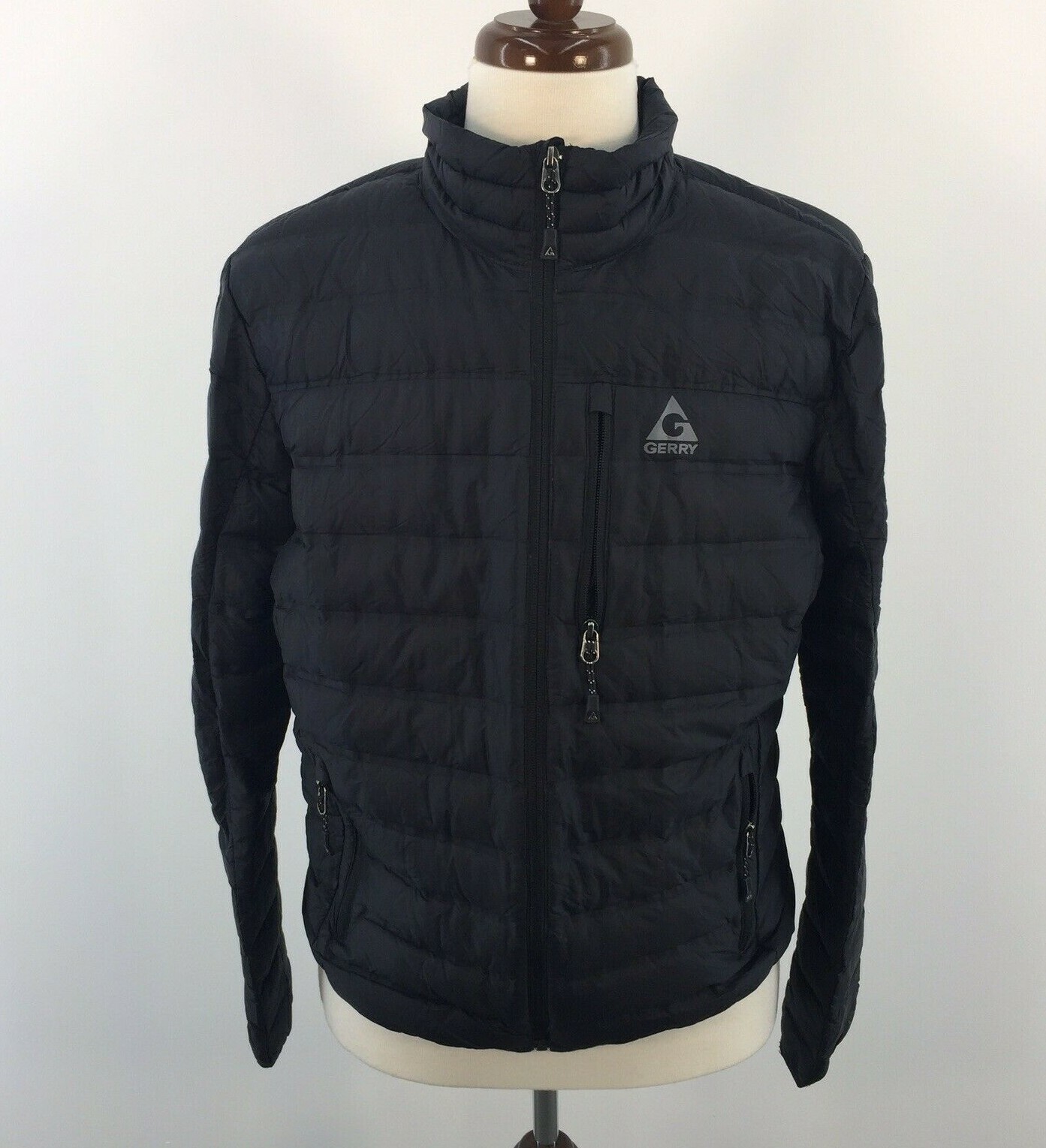 Full Zip Down Puffer Coat Mens 