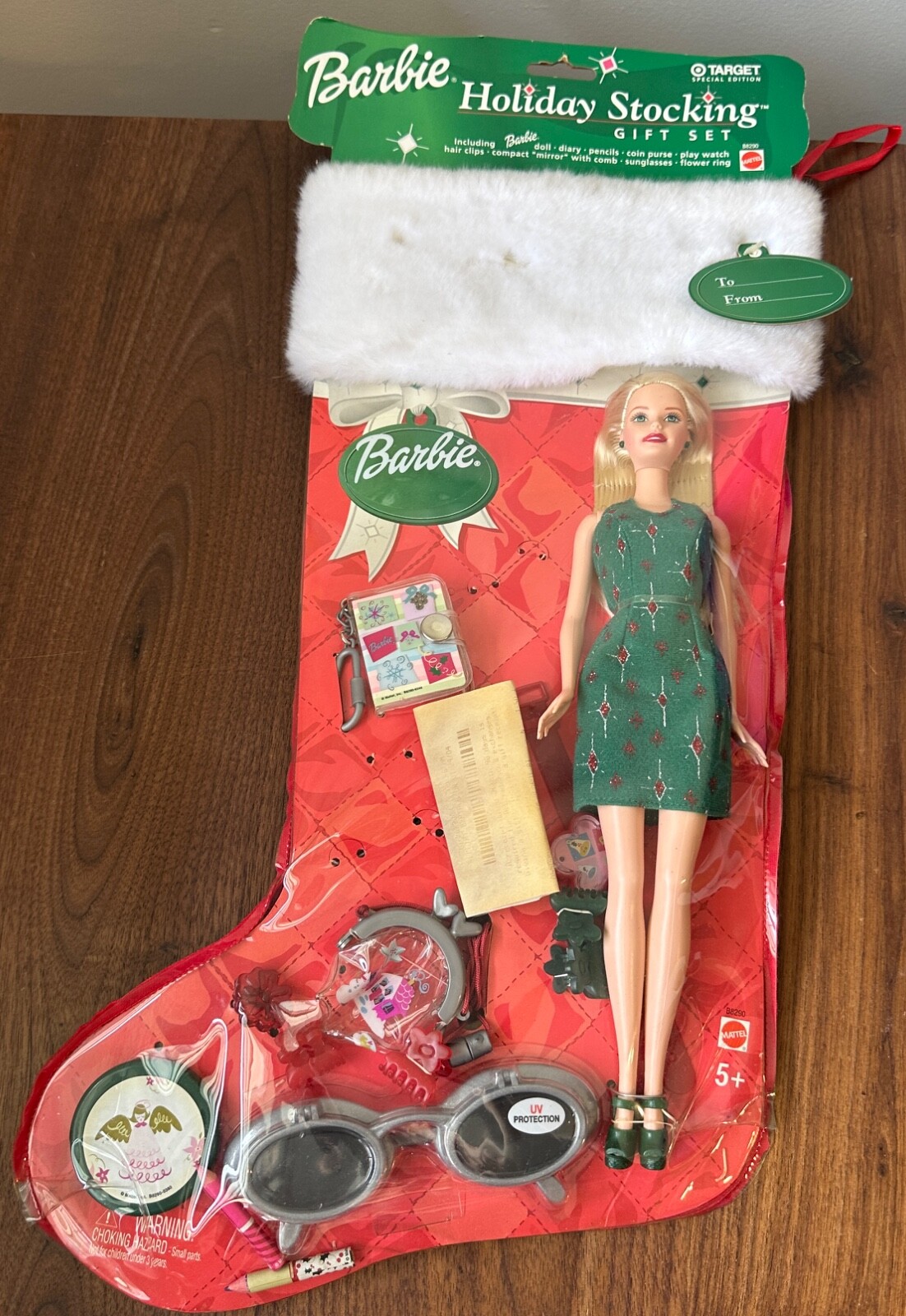 Barbie Holiday Stocking Gift Set Target Exclusive Doll 2003 New With Receipt JJ