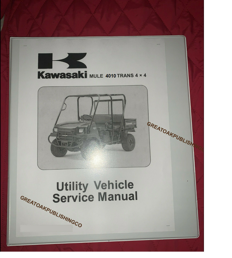 2014 Kawasaki mule 4010 4x4 UTILITY VEHICLE UTV Workshop service