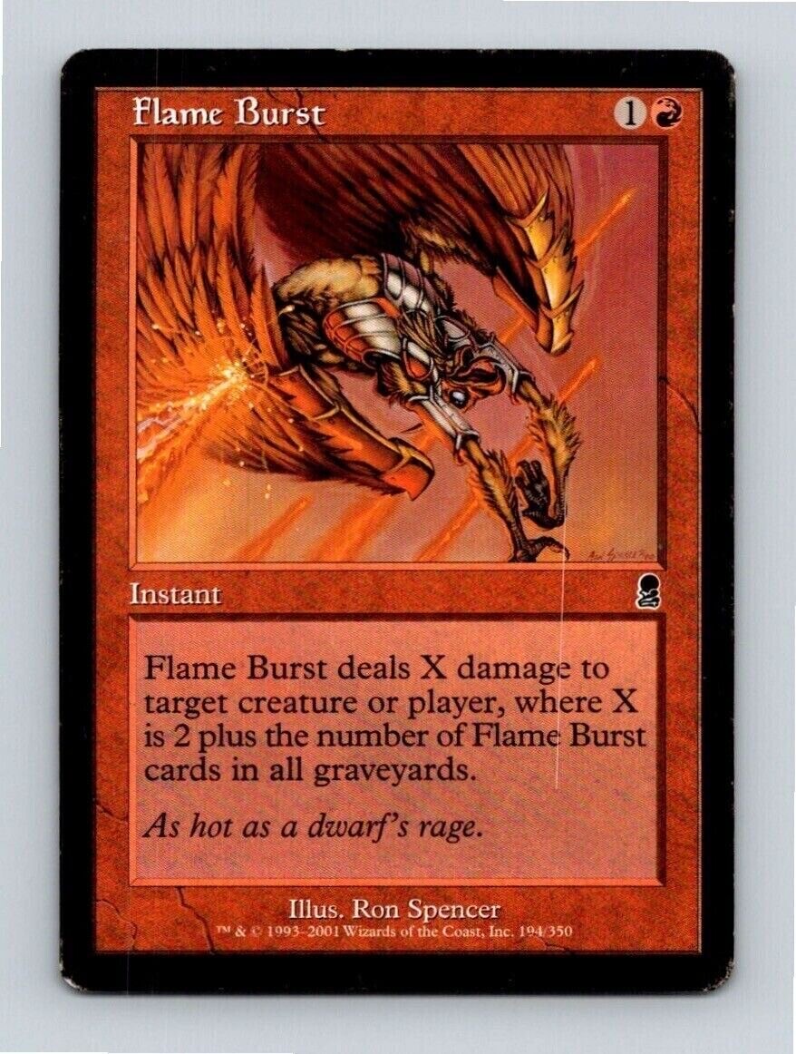 Flame Burst 194 Odyssey Instant Ron Spencer MTG Magic The