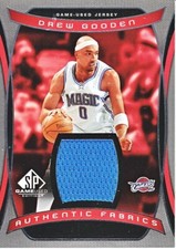 DREW GOODEN 2004-05 UD SP GAME USED JERSEY