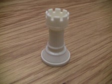 Chess Game Replacement Parts Plastic Hollow-White Rook