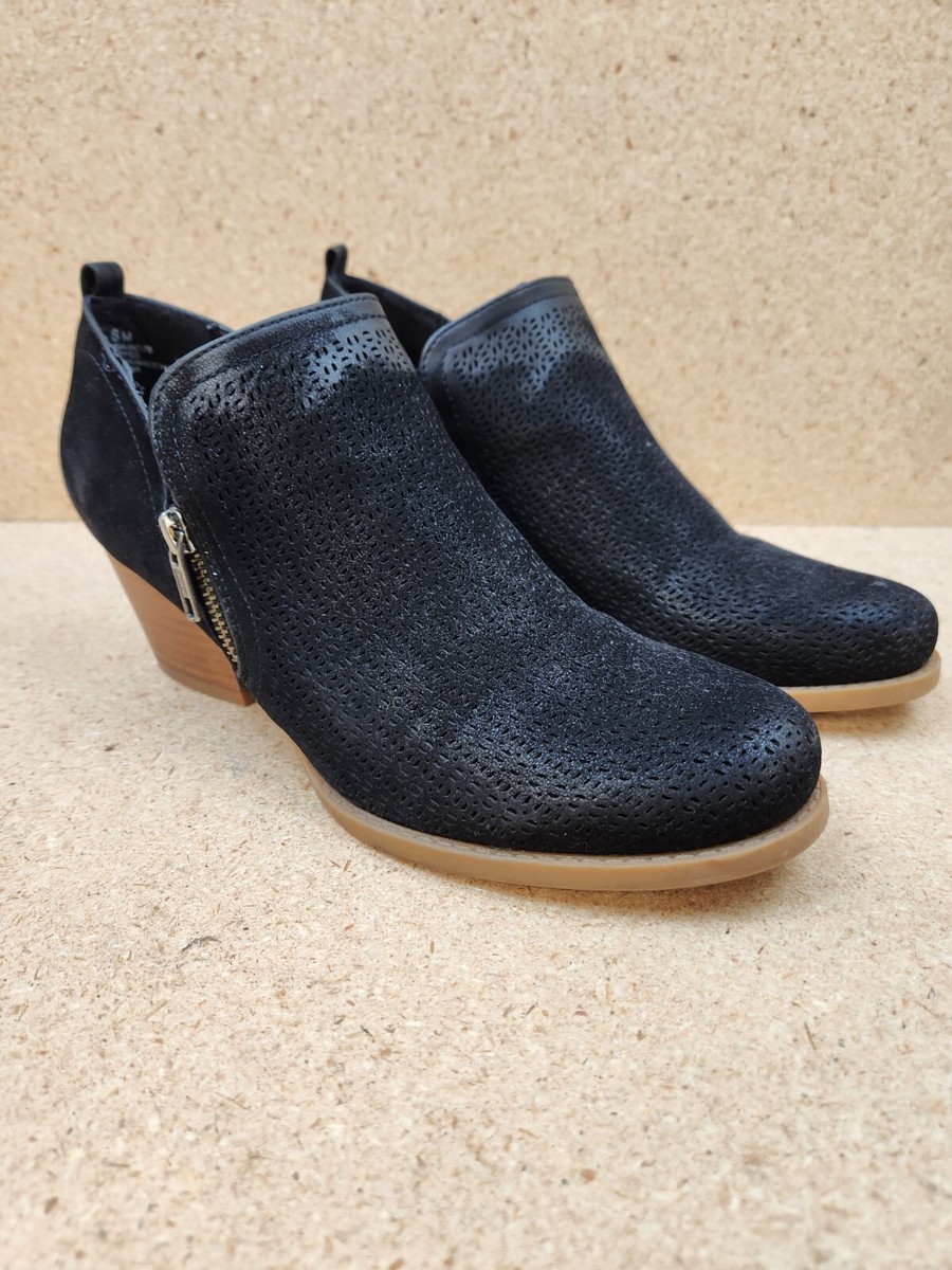 Wedge Bear Trap Women's Shoes Bear Traps Black Zipper Slip On