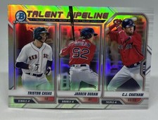 2021 Bowman Chrome Talent Pipeline /Jarren Duran/Triston Casas Red Sox Baseball