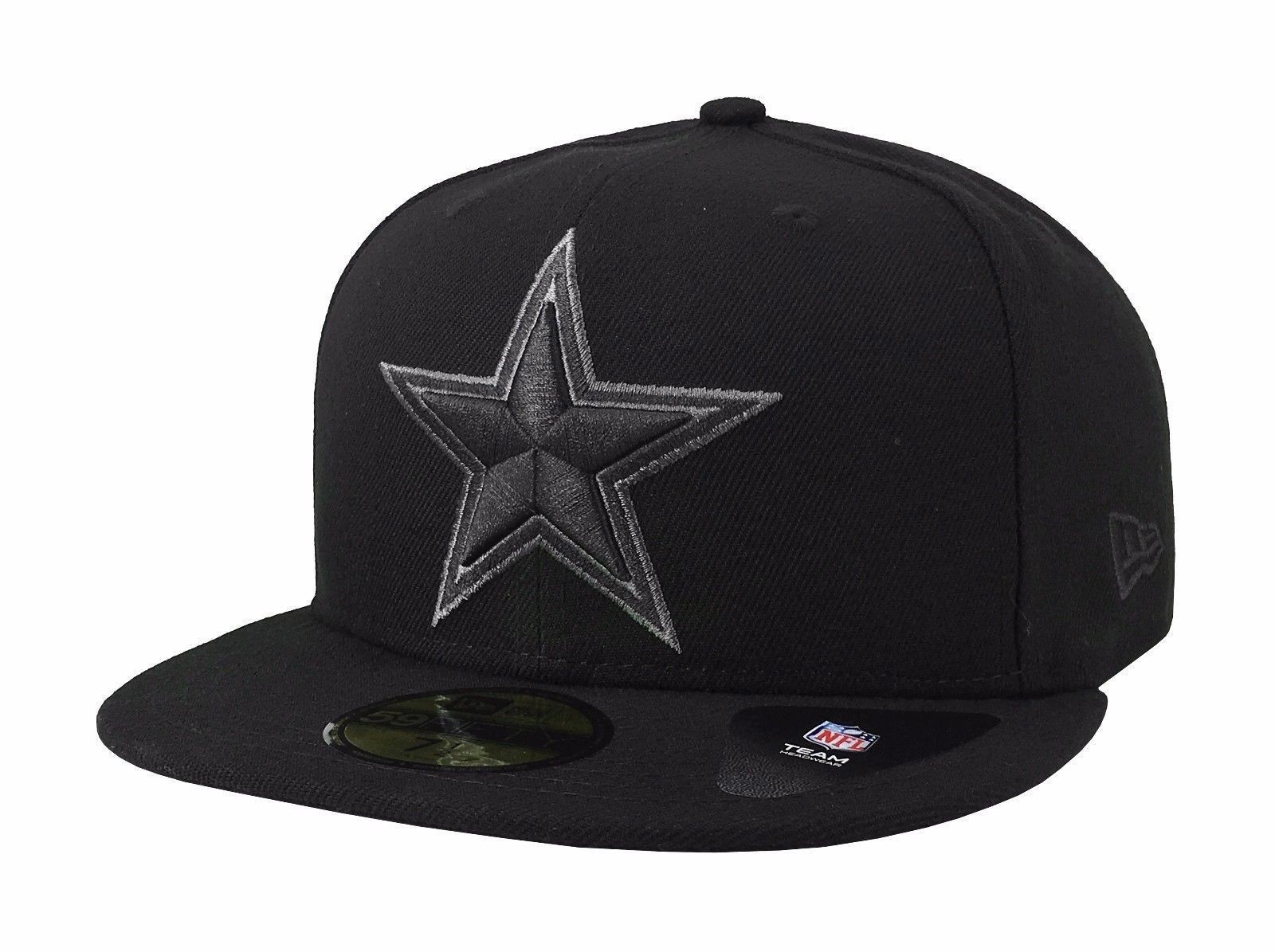New Era Black Label Dallas Cowboys Pinstripes Fitted Hat