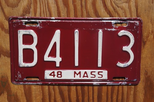 Targa camion Massachusetts 1948 - Foto 2 di 3