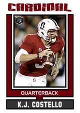 ACEO K.J COSTELLO STANFORD CARDINAL CUSTOM HAND MADE ART CARD