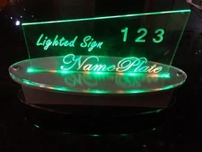 Personalized LED Desk Table Sign - 8" x 8" Special Event Cake Topper FreeShip
