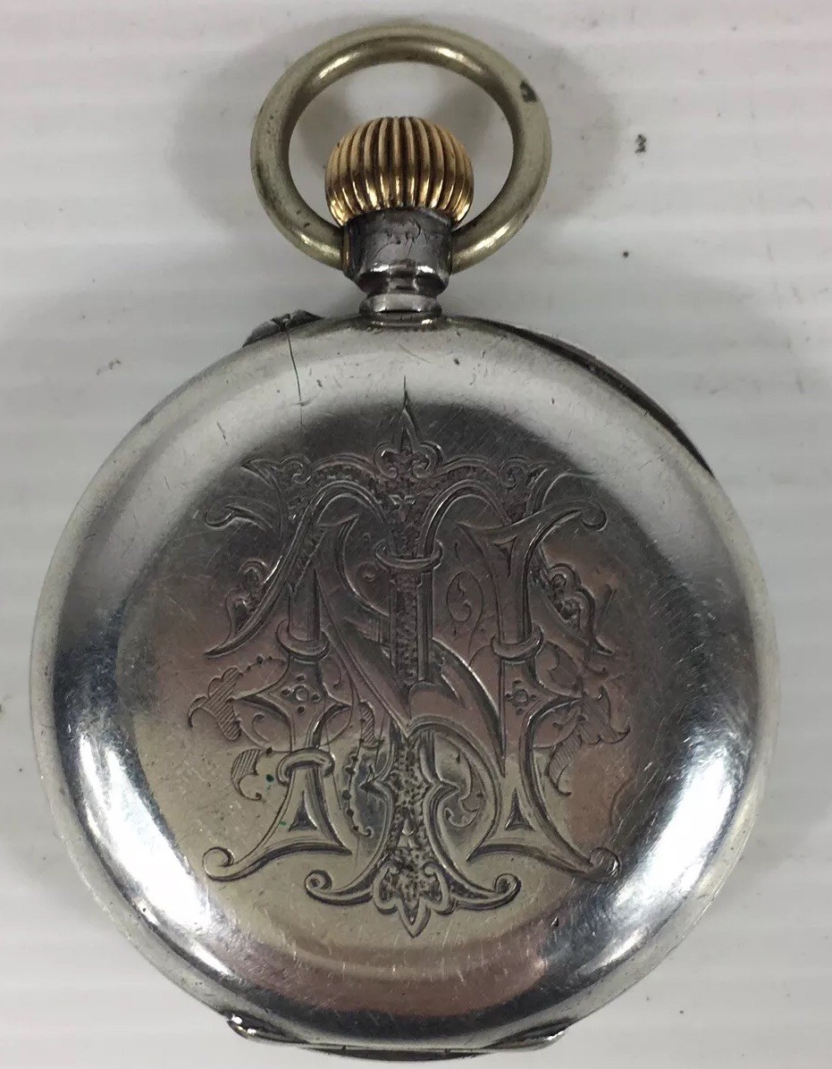 Antique 1886 John Williams Solid Silver Cased Poc… - image 8