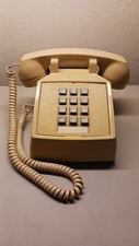 Vintage ITT Push Button Beige Telephone -- Made in the USA