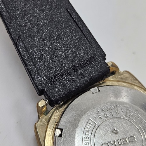Vintage Seiko 5 Automatic Gold Plated 21 Jewels 6119-7143 Day Date Mens Watch - Picture 9 of 16