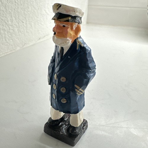 Vintage Fisherman Sailor Captain Statue Figure Crew 4" Sculpture - Imagen 2 de 14