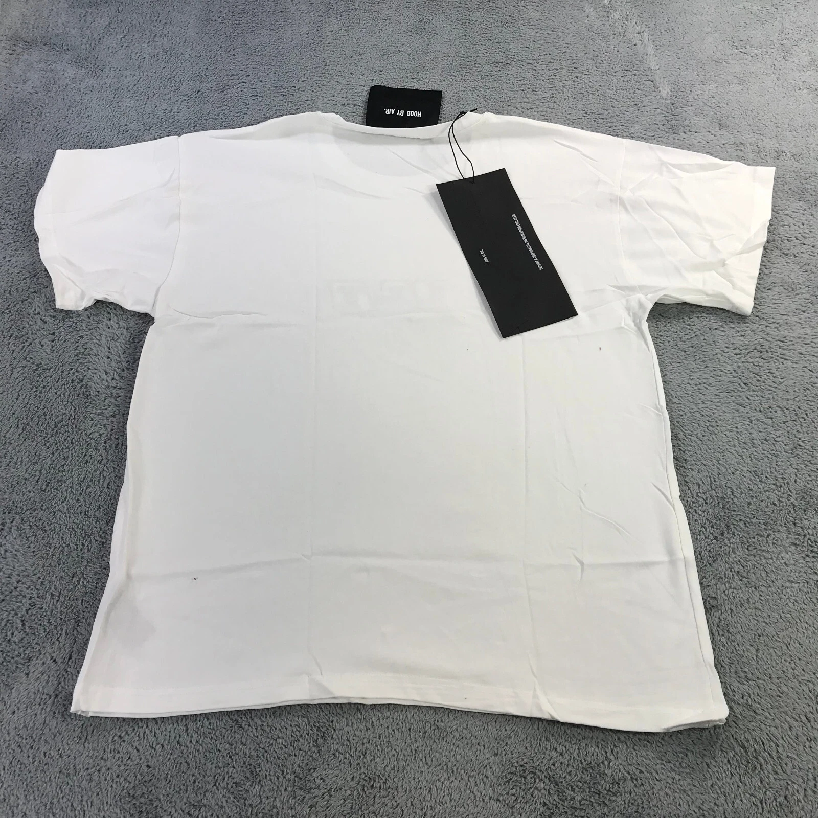 HBA (HOOD BY AIR) Camicia Hood By Air uomo grande HBA bianca grigia manica corta preppy streetwear grigia