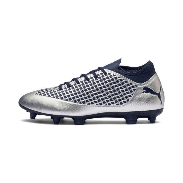 Puma Men's Future 2.3 Netfit FG/AG Soccer Cleats (Silver/Peacoat Navy)104832 04* | eBay