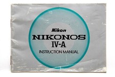 Excellent Nikon Nikonos IV-A Instruction Manual P4686-