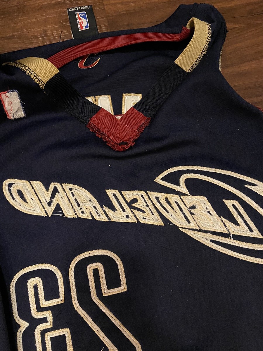 LeBron James Cleveland Cavaliers NBA Navy Authentic Jersey Size 52