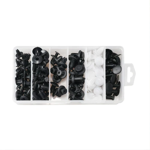 100Pack Universal Rivet Clips Car Retainer Fender Liner Fastener 6 Size w/ 5Tool - Picture 4 of 13