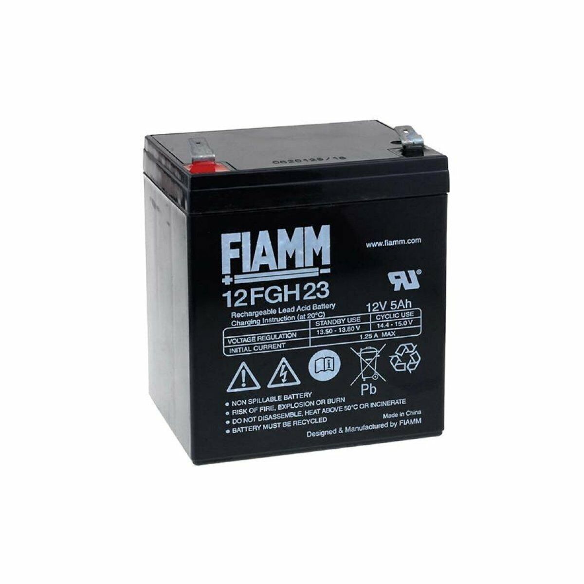 FIAMM Batería de Plomo-ácido 12FGH23 (alta intensidad) 12V 5000mAh/60Wh