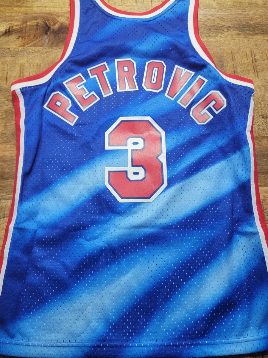 100% Authentic Mitchell & Ness New Jersey Nets 1990-91 Drazen