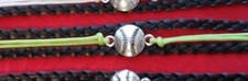 SOFTBALL - BASEBALL FAUX LEATHER BRACELET - SPORTS - CUSTOM MADE - U CHOOSE 