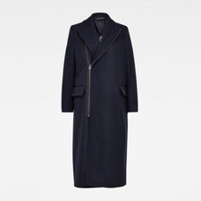 G Star Raw..medium..women's Captain Wool Coat Long Coat..bnwt..navy..rrp £275