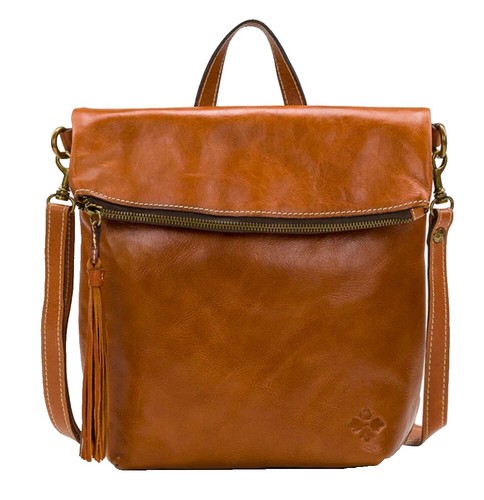 Patricia Nash Backpack Dark Brown with Animal Print Flap NWT $249 Patricia Nash Seluci Large Backpack Leopard Brown  main image 4