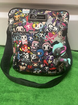 Tokidoki Crossbody Shoulder Bag with Unicorn Charm Keychain