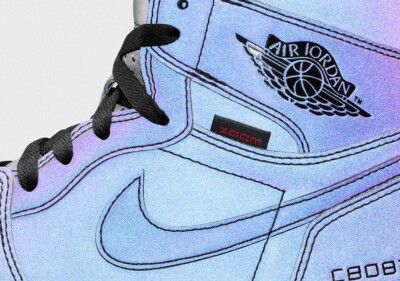 Nike MEN'S AJ1 High Zoom FEARLESS REFLECTIVE IRIDESCENT 3M