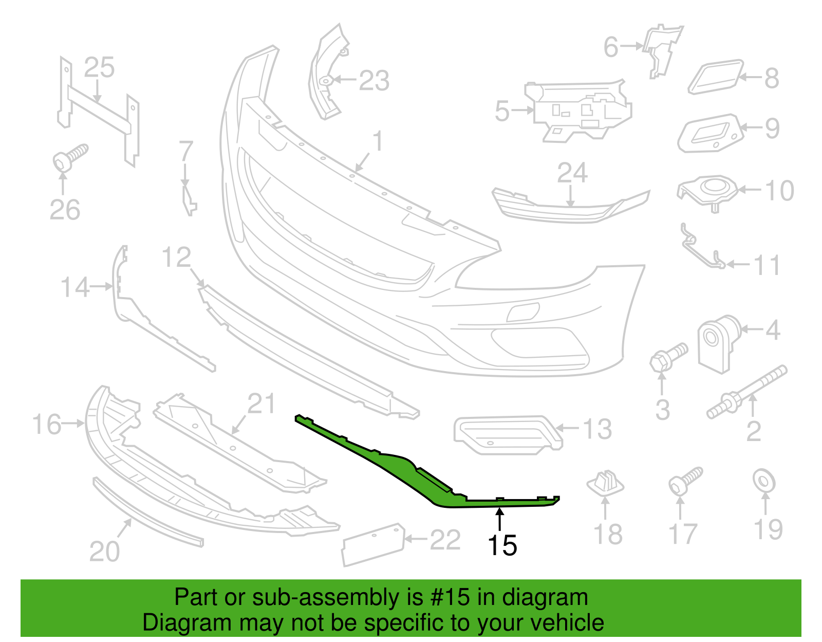 Genuine Volvo Lower Panel 31383138 for 2014-2018 Models