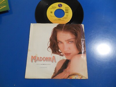 80's 45 RPM Vinyl Record MADONNA  / Picture Sleeve / Cherish