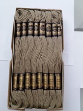 art 117 filo da ricamo moulinè DMC col 642 corda  scatola da 24 matassine