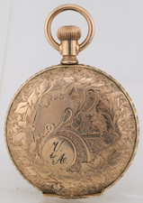 ELGIN Gr. 206, 6s 7j, WARRANTED 5YR GOLD FILLED POCKET WATCH, 7918826 M10