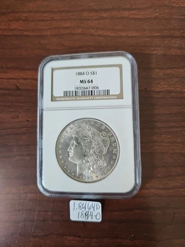 1884-O Morgan Silver Dollar $1 NGC MS64,  Stunning Coin, Brilliant Strike